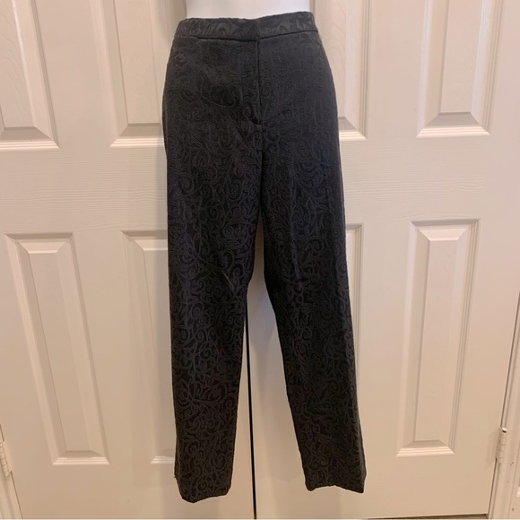 Black Patterned Pants - Picture 3 of 9